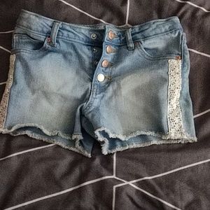 Girls jean shorts